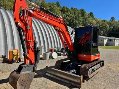 2024 Kubota KX057-5 Excavator 325 Hours + Brush Cutter
